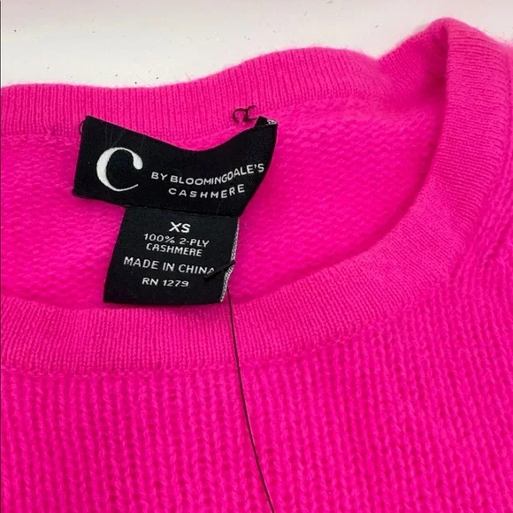 Vibrant Pink Cashmere Top - Picture 5 of 6